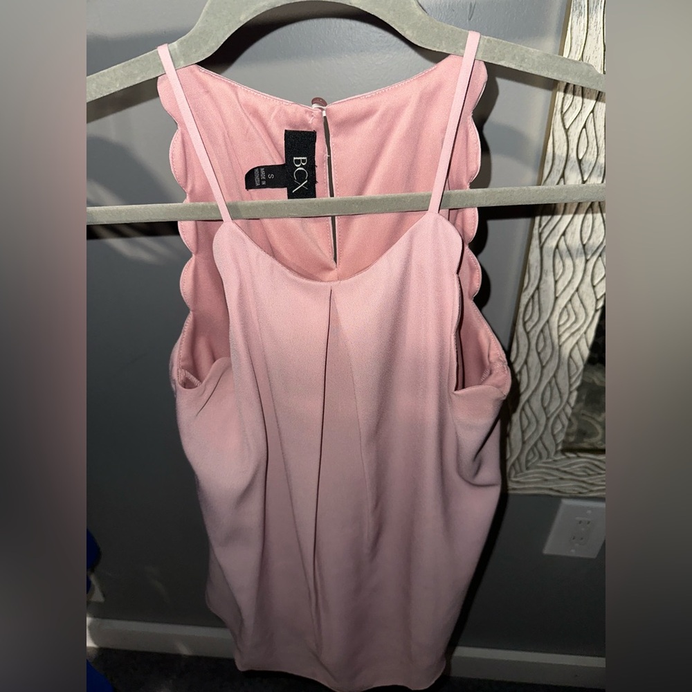 Pink dressy tank top